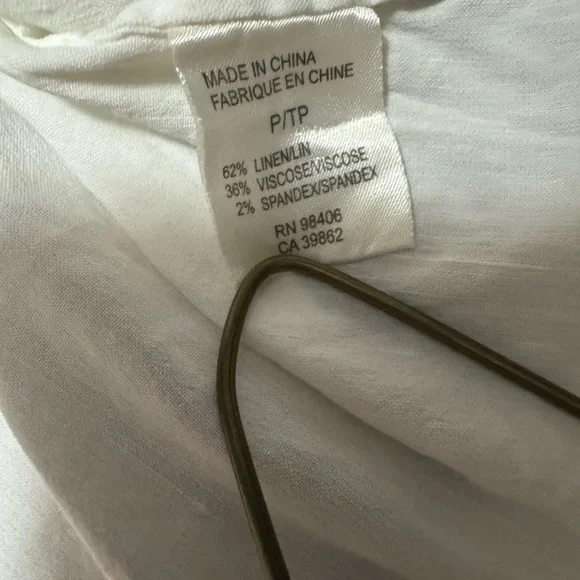 THEORY Elegant White Cap Sleeve Top - Picture 5 of 6